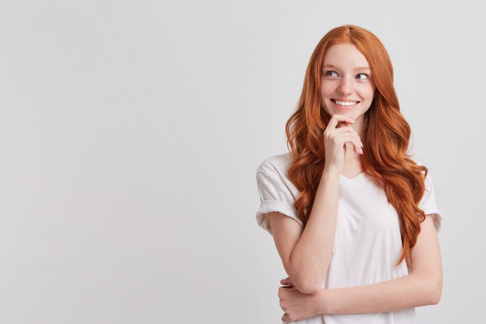 Portrait,Of,Happy,Charming,Redhead,Young,Woman,With,Long,Wavy