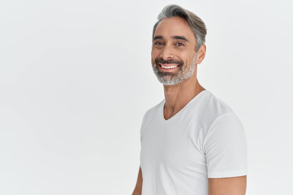 Happy,Middle,Aged,45,Years,Old,Man,Isolated,On,White
